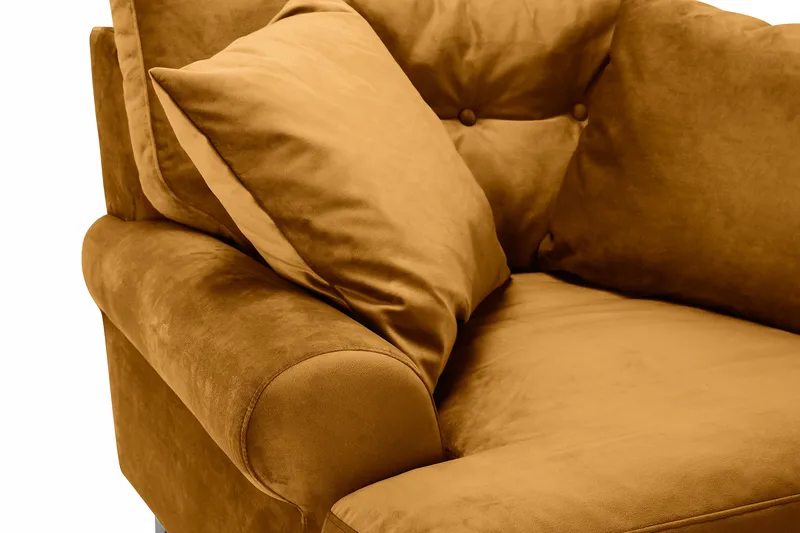 Nojatuoli Webber Sametti - Meripihka Messinki - Huonekalut - Tuoli & nojatuoli - Nojatuoli & lepotuoli - Howard-nojatuolit