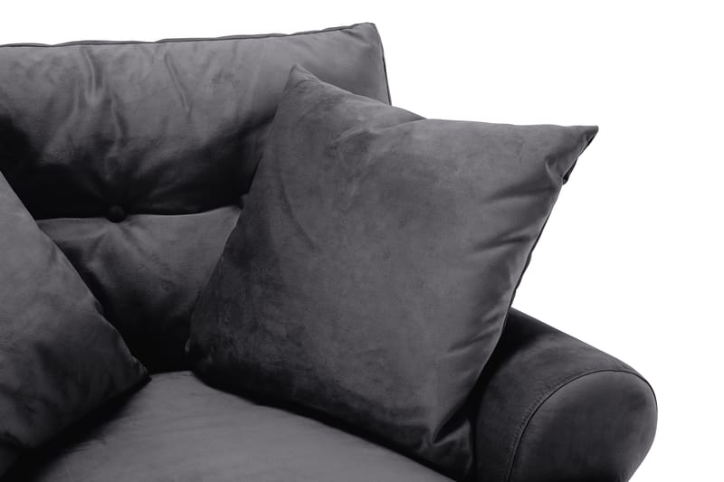 Nojatuoli Webber Sametti - Tummanharmaa Kromi - Huonekalut - Tuoli & nojatuoli - Nojatuoli & lepotuoli - Howard-nojatuolit