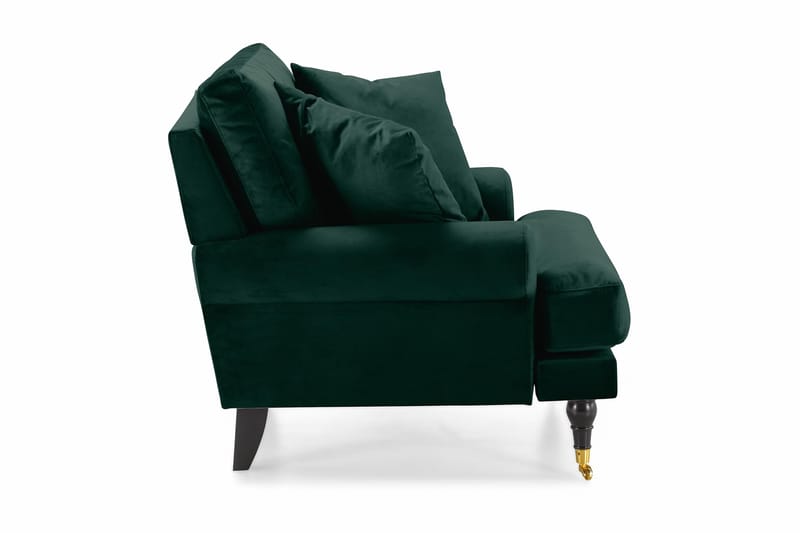 Nojatuoli Webber Sametti - Tummanvihreä Messinki - Huonekalut - Tuoli & nojatuoli - Nojatuoli & lepotuoli - Howard-nojatuolit