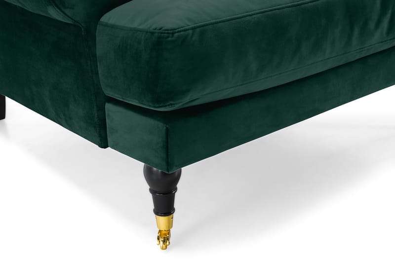 Nojatuoli Webber Sametti - Tummanvihreä Messinki - Huonekalut - Tuoli & nojatuoli - Nojatuoli & lepotuoli - Howard-nojatuolit