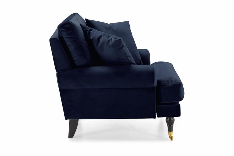 Nojatuoli Webber Sametti - Yönsininen Messinki - Huonekalut - Tuoli & nojatuoli - Nojatuoli & lepotuoli - Howard-nojatuolit