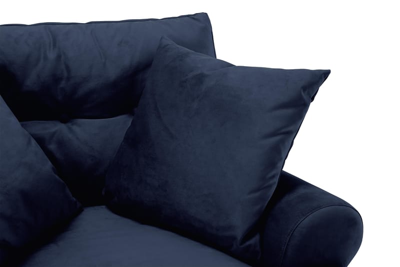 Nojatuoli Webber Sametti - Yönsininen Messinki - Huonekalut - Tuoli & nojatuoli - Nojatuoli & lepotuoli - Howard-nojatuolit