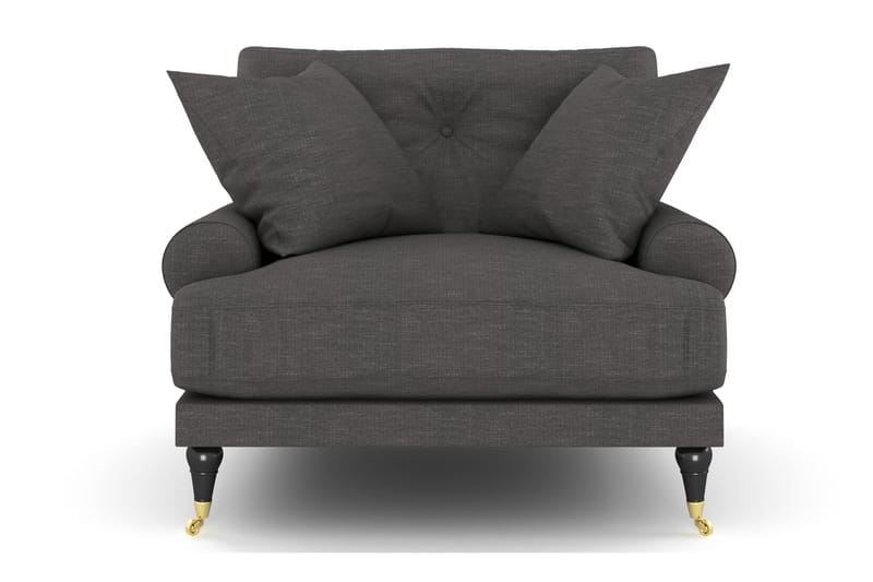 Nojatuoli Webber - Tummanharmaa Messinki - Huonekalut - Tuoli & nojatuoli - Nojatuoli & lepotuoli - Howard-nojatuolit