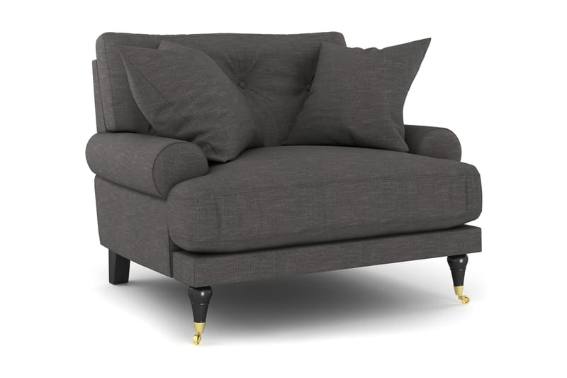 Nojatuoli Webber - Tummanharmaa Messinki - Huonekalut - Tuoli & nojatuoli - Nojatuoli & lepotuoli - Howard-nojatuolit