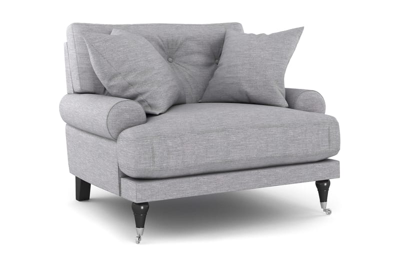 Nojatuoli Webber - Vaaleanharmaa Kromi - Huonekalut - Tuoli & nojatuoli - Nojatuoli & lepotuoli - Howard-nojatuolit