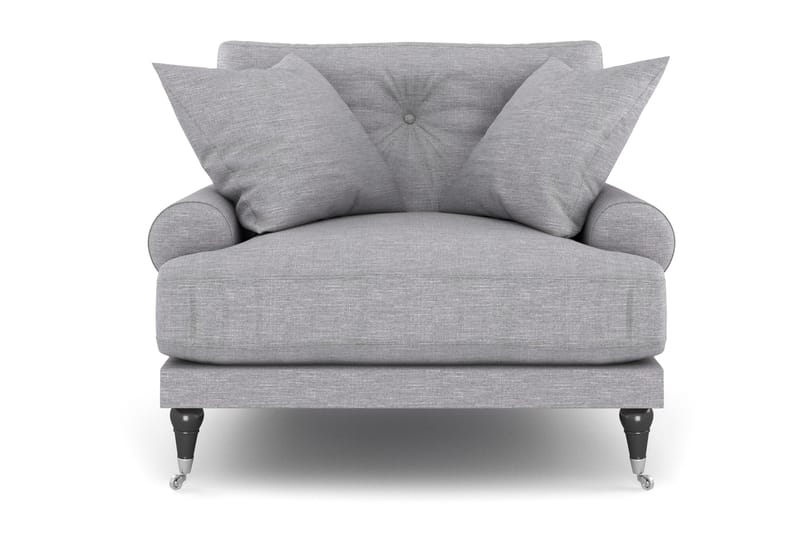 Nojatuoli Webber - Vaaleanharmaa Kromi - Huonekalut - Tuoli & nojatuoli - Nojatuoli & lepotuoli - Howard-nojatuolit