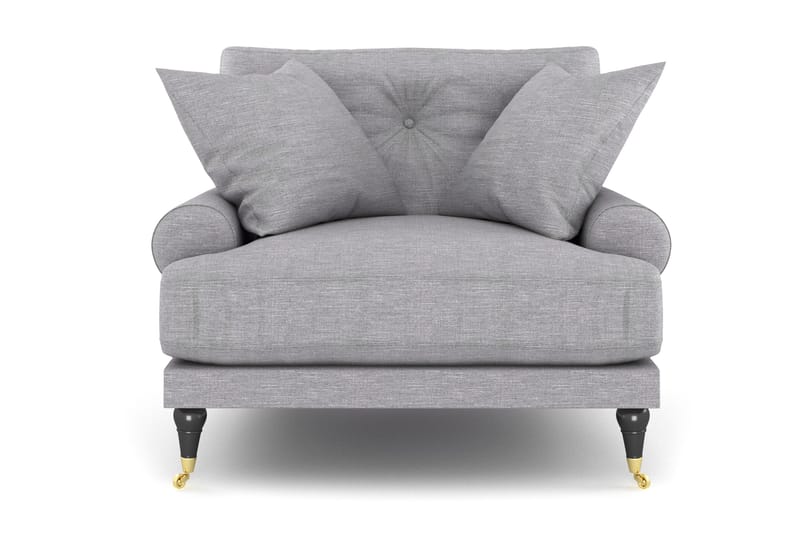 Nojatuoli Webber - Vaaleanharmaa Messinki - Huonekalut - Tuoli & nojatuoli - Nojatuoli & lepotuoli - Howard-nojatuolit