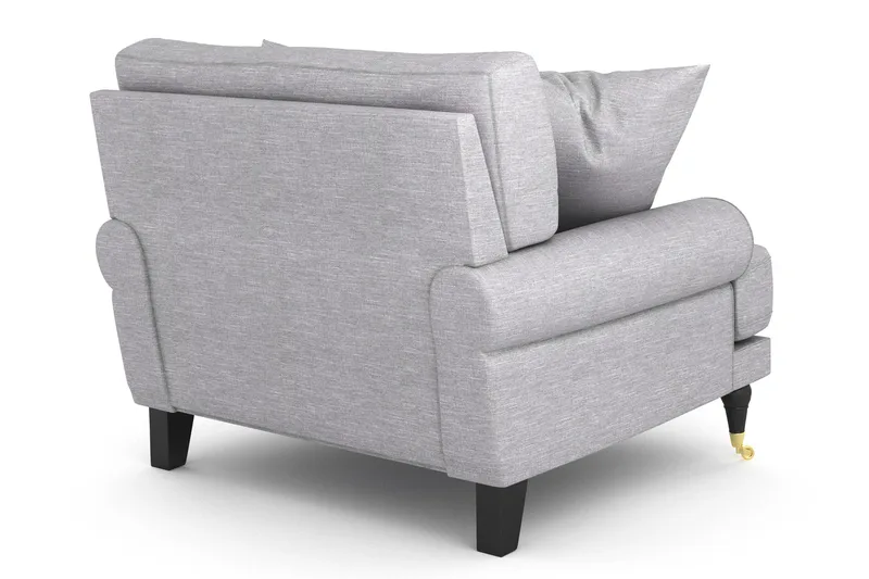 Nojatuoli Webber - Vaaleanharmaa Messinki - Huonekalut - Tuoli & nojatuoli - Nojatuoli & lepotuoli - Howard-nojatuolit