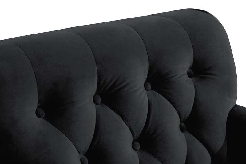 Samettinojatuoli New Castle - Musta - Huonekalut - Tuoli & nojatuoli - Nojatuoli & lepotuoli - Howard-nojatuolit