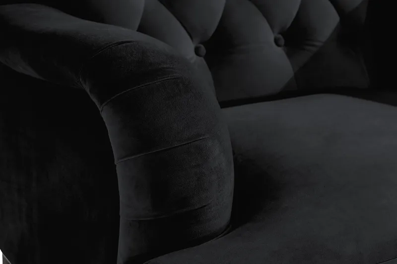 Samettinojatuoli New Castle - Musta - Huonekalut - Tuoli & nojatuoli - Nojatuoli & lepotuoli - Howard-nojatuolit