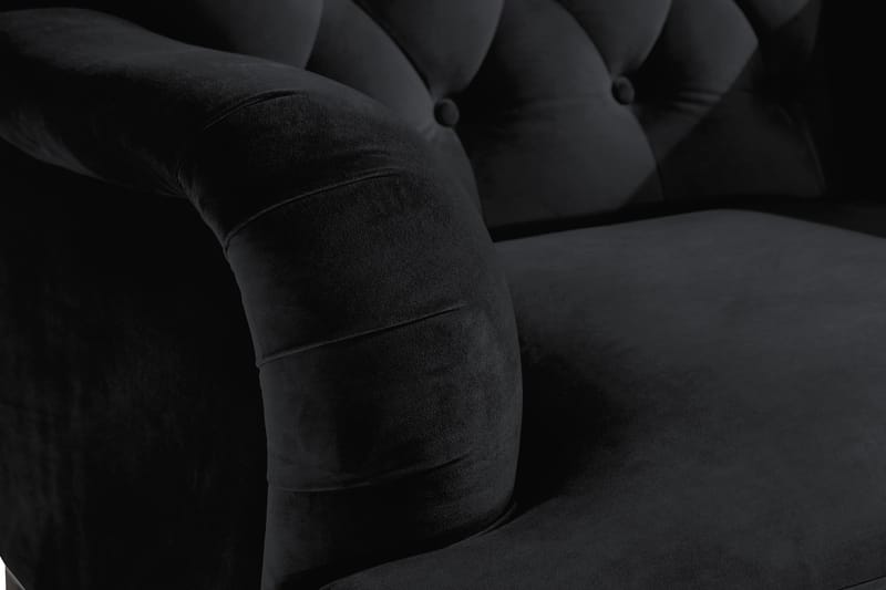 Samettinojatuoli New Castle - Musta - Huonekalut - Tuoli & nojatuoli - Nojatuoli & lepotuoli - Howard-nojatuolit