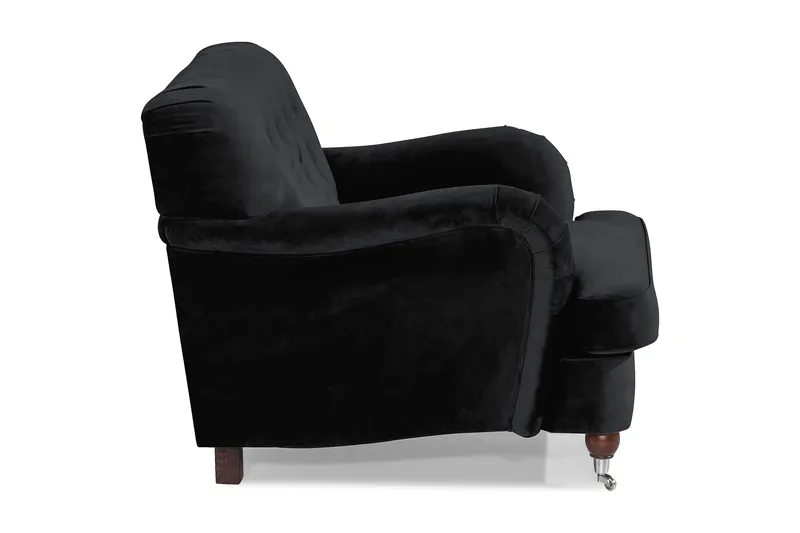 Samettinojatuoli New Castle - Musta - Huonekalut - Tuoli & nojatuoli - Nojatuoli & lepotuoli - Howard-nojatuolit