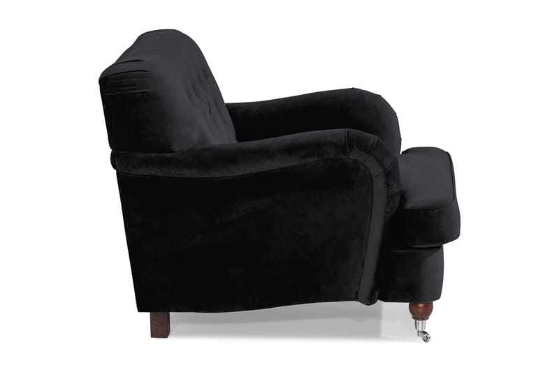 Samettinojatuoli New Castle - Musta - Huonekalut - Tuoli & nojatuoli - Nojatuoli & lepotuoli - Howard-nojatuolit