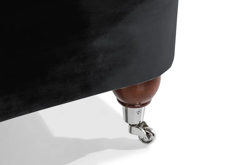 Samettinojatuoli New Castle - Musta - Huonekalut - Tuoli & nojatuoli - Nojatuoli & lepotuoli - Howard-nojatuolit