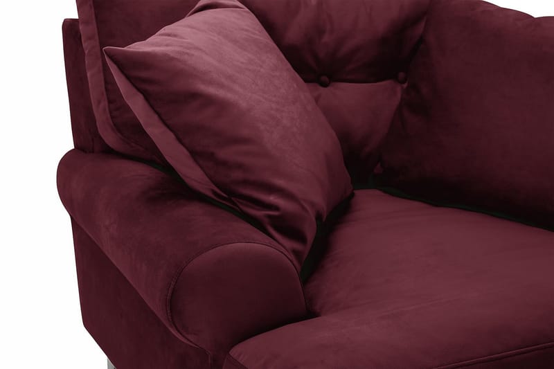 Samettinojatuoli Webber - Liila/Messinki - Huonekalut - Tuoli & nojatuoli - Nojatuoli & lepotuoli - Howard-nojatuolit