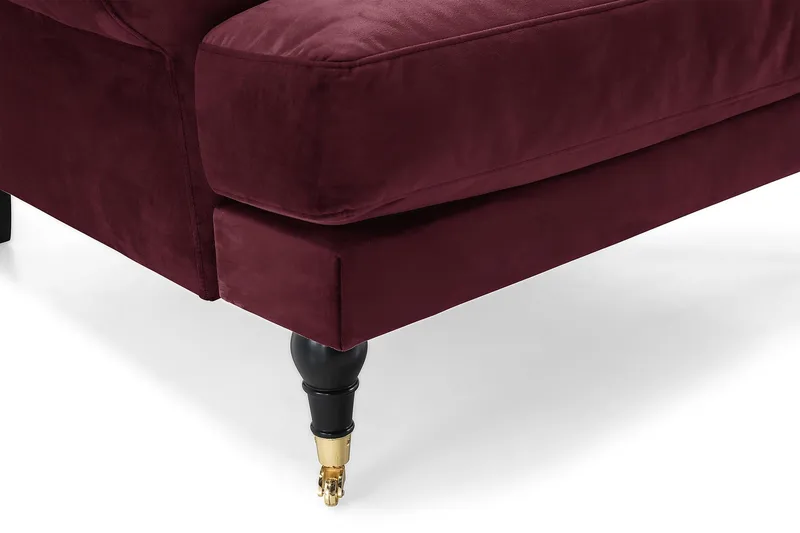 Samettinojatuoli Webber - Liila/Messinki - Huonekalut - Tuoli & nojatuoli - Nojatuoli & lepotuoli - Howard-nojatuolit