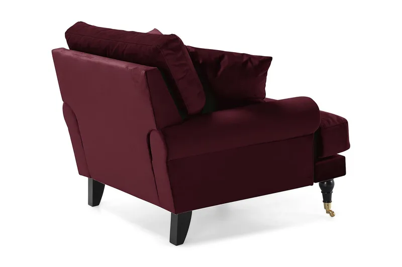 Samettinojatuoli Webber - Liila/Messinki - Huonekalut - Tuoli & nojatuoli - Nojatuoli & lepotuoli - Howard-nojatuolit