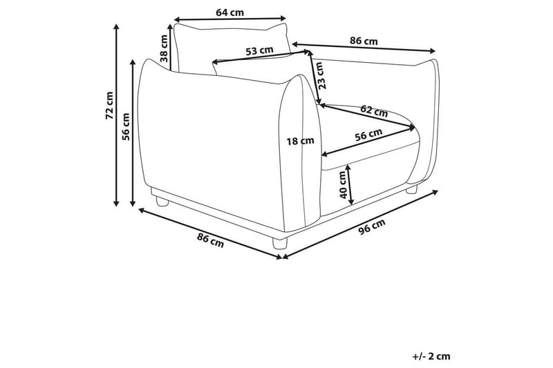 Nojatuoli Jamsa - Valkoinen, Musta - Huonekalut - Tuoli & nojatuoli - Nojatuoli & lepotuoli