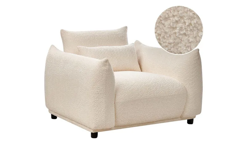 Nojatuoli Jamsa - Valkoinen, Musta - Huonekalut - Tuoli & nojatuoli - Nojatuoli & lepotuoli