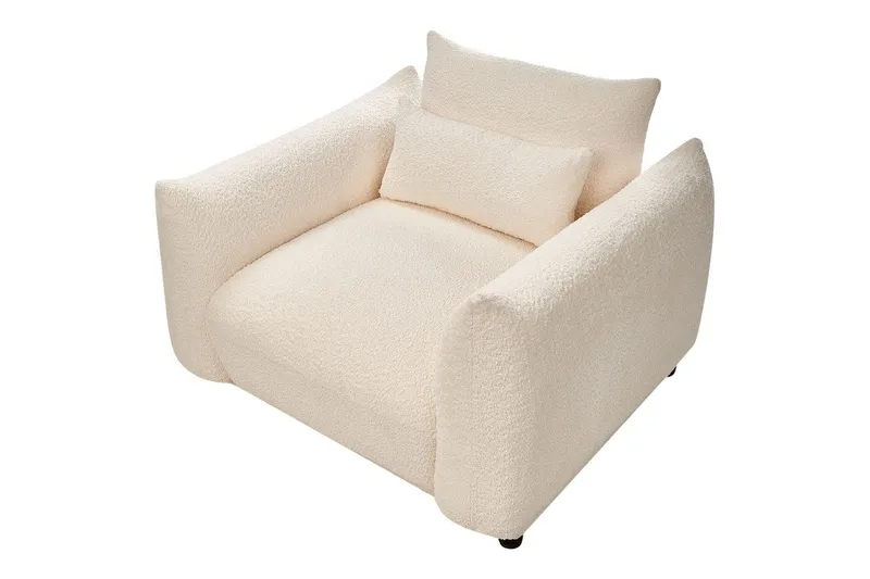 Nojatuoli Jamsa - Valkoinen, Musta - Huonekalut - Tuoli & nojatuoli - Nojatuoli & lepotuoli