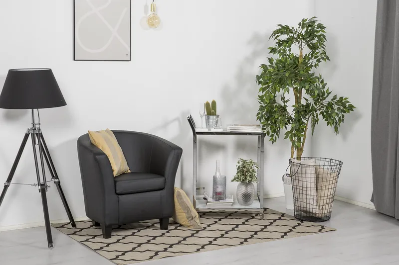 Klubituoli Polo Musta - PU - Huonekalut - Tuoli & nojatuoli - Nojatuoli & lepotuoli - Nahkainen nojatuoli