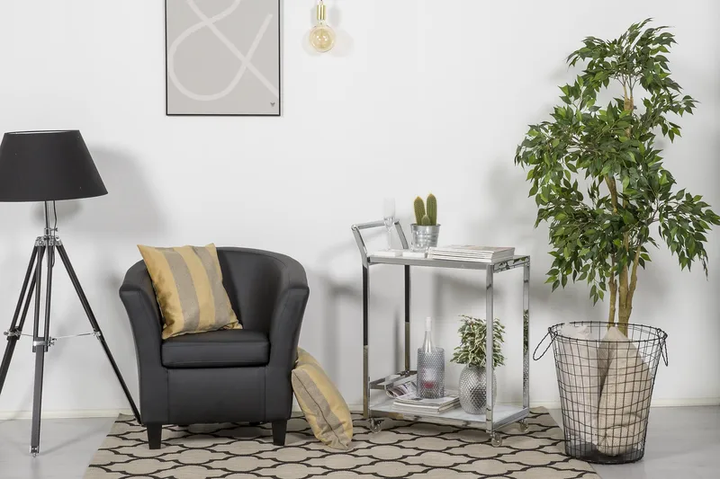 Klubituoli Polo Musta - PU - Huonekalut - Tuoli & nojatuoli - Nojatuoli & lepotuoli - Nahkainen nojatuoli