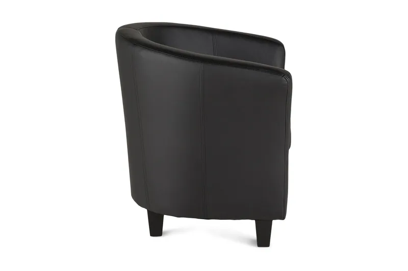 Klubituoli Polo Musta - PU - Huonekalut - Tuoli & nojatuoli - Nojatuoli & lepotuoli - Nahkainen nojatuoli