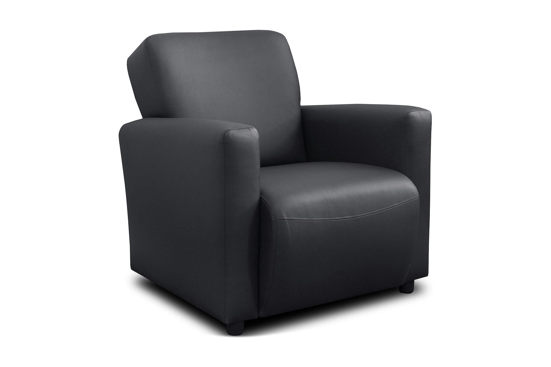 Nojatuoli Aston Musta - Bonded Leather