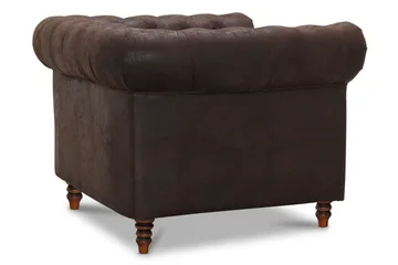 Nojatuoli Cambridge Kangas Vintage ruskea - Huonekalut - Tuoli & nojatuoli - Nojatuoli & lepotuoli - Nahkainen nojatuoli
