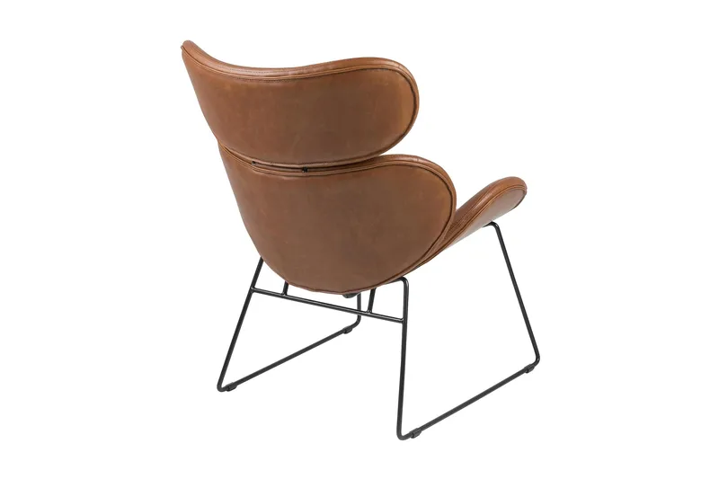 Nojatuoli Cazar - Ruskea - Huonekalut - Tuoli & nojatuoli - Nojatuoli & lepotuoli - Nahkainen nojatuoli