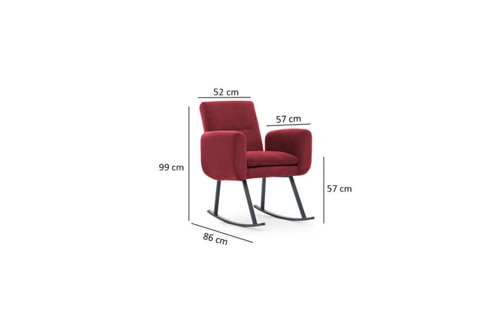 Keinutuoli Hedhehope - Maroon - Nojatuoli & lepotuoli - Pyörivät tuolit & keinutuoli