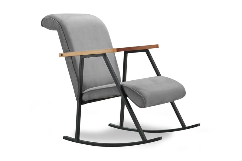 Keinutuoli Samuele - Harmaa - Huonekalut - Tuoli & nojatuoli - Pyörivät tuolit & keinutuoli