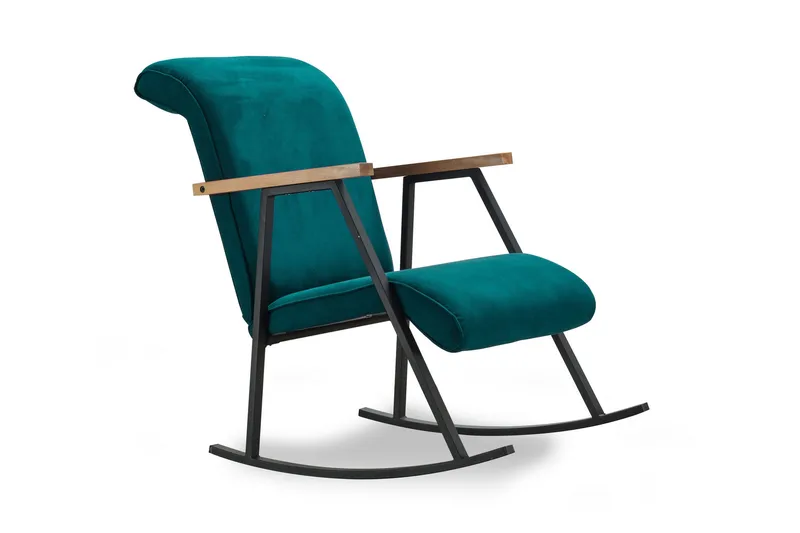 Keinutuoli Samuele - Sinivihreä - Huonekalut - Tuoli & nojatuoli - Pyörivät tuolit & keinutuoli