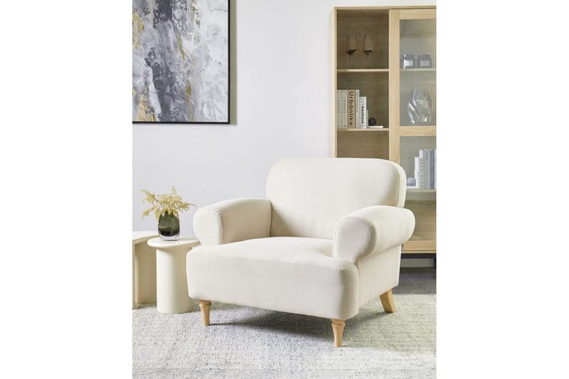 Nojatuoli Kiberg - Beige, Vaalea puu - Huonekalut - Tuoli & nojatuoli - Nojatuoli & lepotuoli