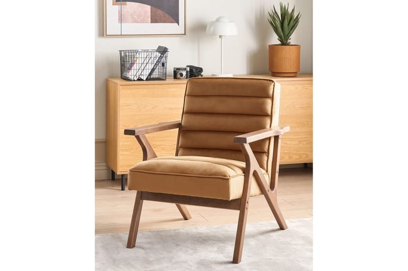 Nojatuoli Kisa - Ruskea, tumma puu - Huonekalut - Tuoli & nojatuoli - Nojatuoli & lepotuoli