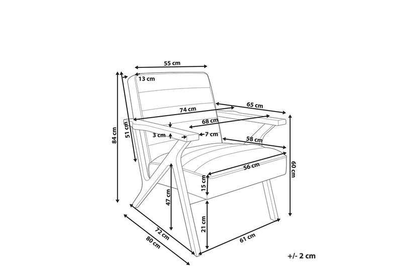 Nojatuoli Kisa - Ruskea, tumma puu - Huonekalut - Tuoli & nojatuoli - Nojatuoli & lepotuoli