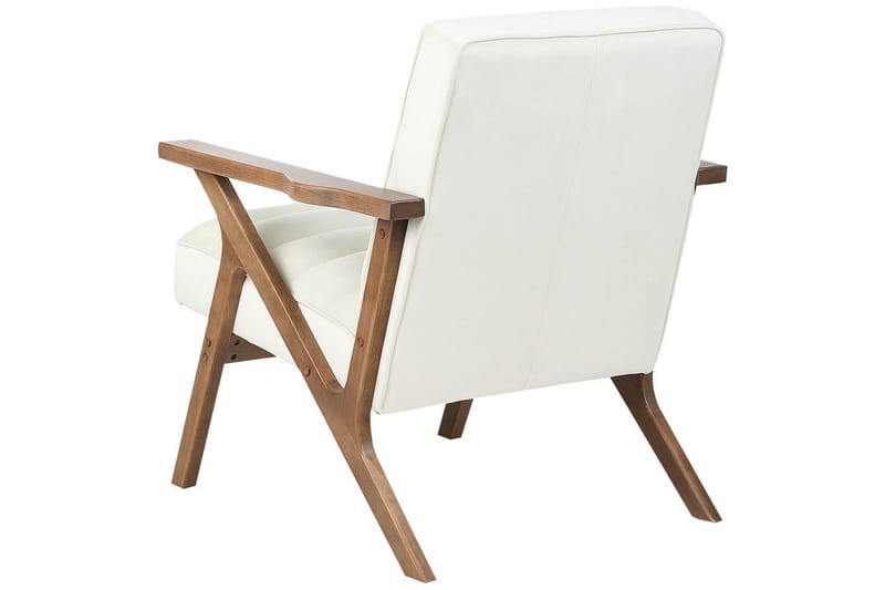 Nojatuoli Kisa - Valkoinen, tumma puu - Huonekalut - Tuoli & nojatuoli - Nojatuoli & lepotuoli