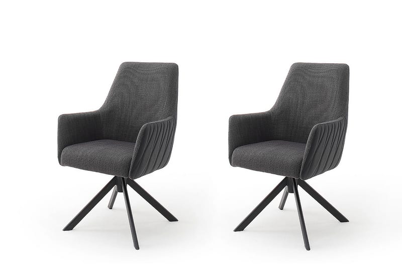 Käsinojallinen tuoli Katarian - Antrasiitti - Huonekalut - Tuoli & nojatuoli - Nojatuoli & lepotuoli - Klubituolit