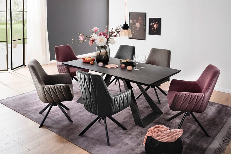 Käsinojallinen tuoli Katarian - Antrasiitti - Huonekalut - Tuoli & nojatuoli - Nojatuoli & lepotuoli - Klubituolit