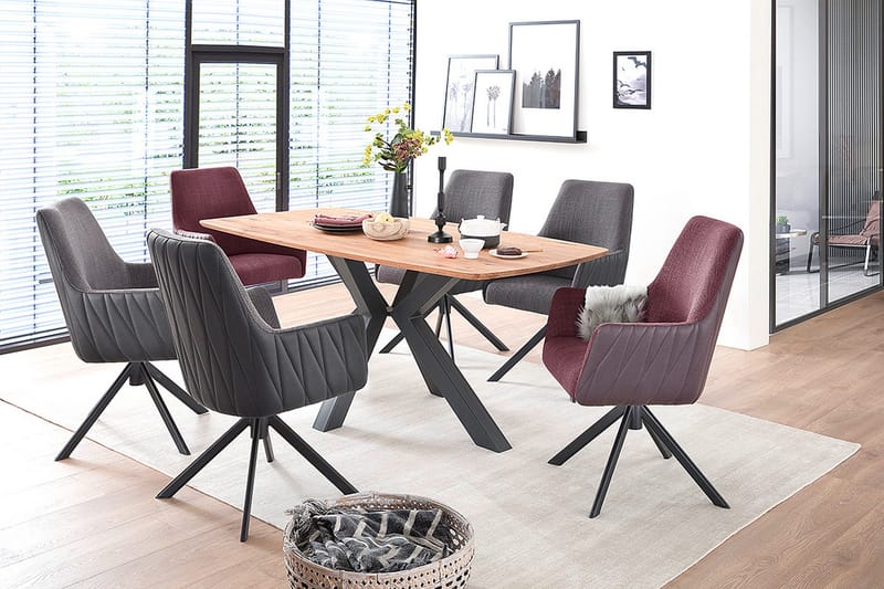 Käsinojallinen tuoli Katarian - Liila - Huonekalut - Tuoli & nojatuoli - Nojatuoli & lepotuoli - Klubituolit