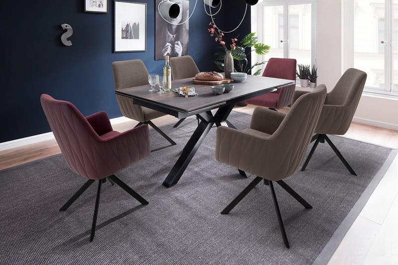 Käsinojallinen tuoli Katarian - Liila - Huonekalut - Tuoli & nojatuoli - Nojatuoli & lepotuoli - Klubituolit