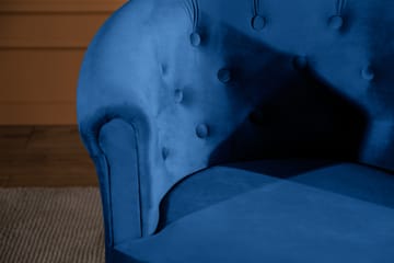 Klubituoli Thunia Sametti - Sininen - Huonekalut - Tuoli & nojatuoli - Nojatuoli & lepotuoli - Klubituolit