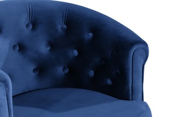Klubituoli Thunia Sametti - Sininen - Huonekalut - Tuoli & nojatuoli - Nojatuoli & lepotuoli - Klubituolit