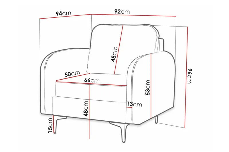 Knocklong Fåtölj Black - Huonekalut - Tuoli & nojatuoli - Nojatuoli & lepotuoli