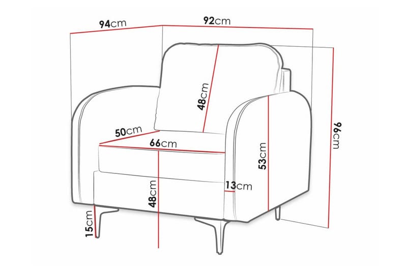 Knocklong Fåtölj Black - Huonekalut - Tuoli & nojatuoli - Nojatuoli & lepotuoli