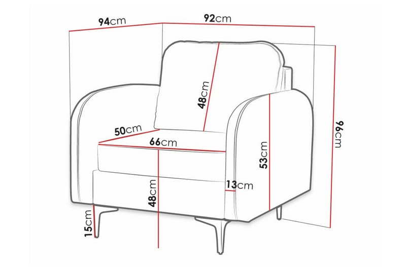Knocklong Fåtölj Black - Huonekalut - Tuoli & nojatuoli - Nojatuoli & lepotuoli