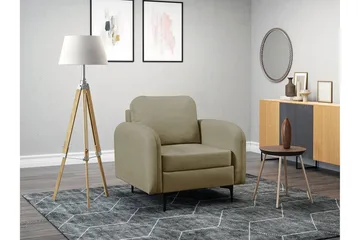 Knocklong Fåtölj Dark Beige/Mocca - Huonekalut - Tuoli & nojatuoli - Nojatuoli & lepotuoli
