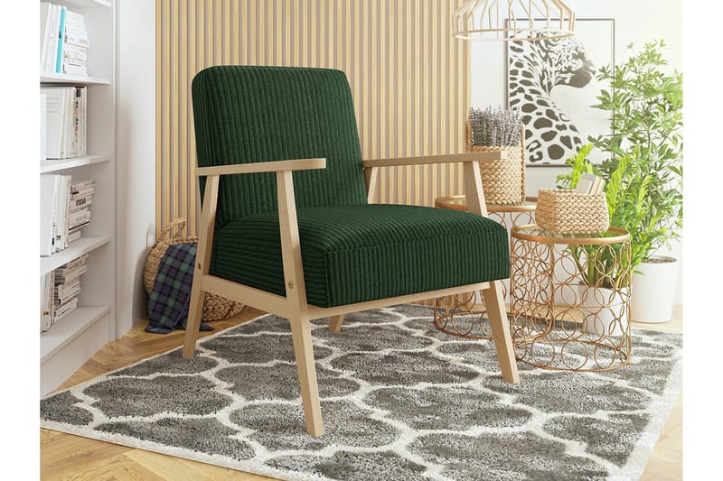 Knocklong Fåtölj Dark green/Brown - Huonekalut - Tuoli & nojatuoli - Nojatuoli & lepotuoli