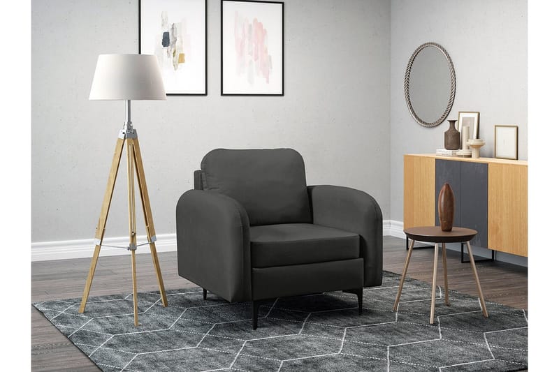 Knocklong Fåtölj Dark grey - Huonekalut - Tuoli & nojatuoli - Nojatuoli & lepotuoli