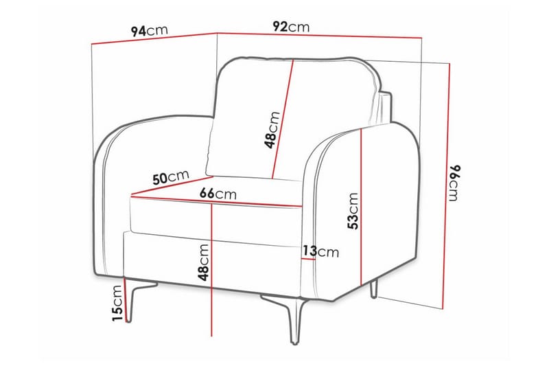 Knocklong Fåtölj Dark grey - Huonekalut - Tuoli & nojatuoli - Nojatuoli & lepotuoli